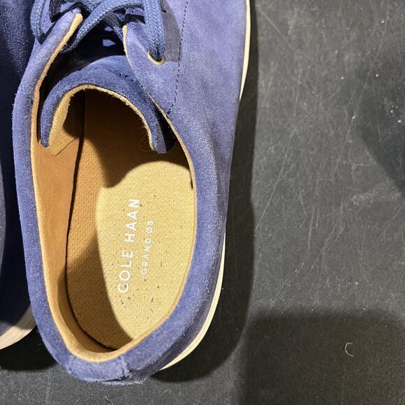 Cole Haan Crosscourt II Shoes Mens 13 Blue Suede Casual Lace Up Low Top C26517 - Picture 9 of 10